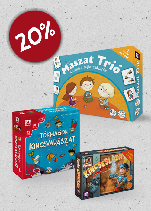 3 társas Berg Judit könyvei mellé!