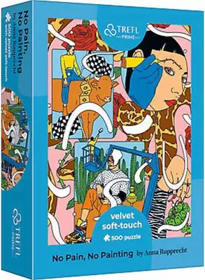 Bársony tapintású puzzle - Tetovált lány - 500 db