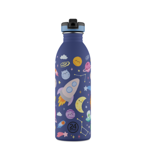 24Bottles Kids kulacs - Space Friends - 500ml - Szívószállal 