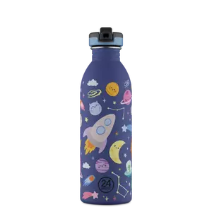 24Bottles Kids kulacs - Space Friends - 500ml - Szívószállal 