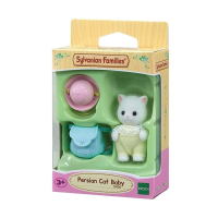 Sylvanian - Fehér cica bébi