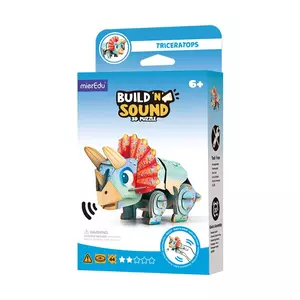 Hangot adó 3D állatos puzzle - Triceratops