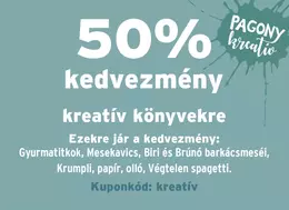 Kupon: kreatív könyvek 50% kedvezménnyel
