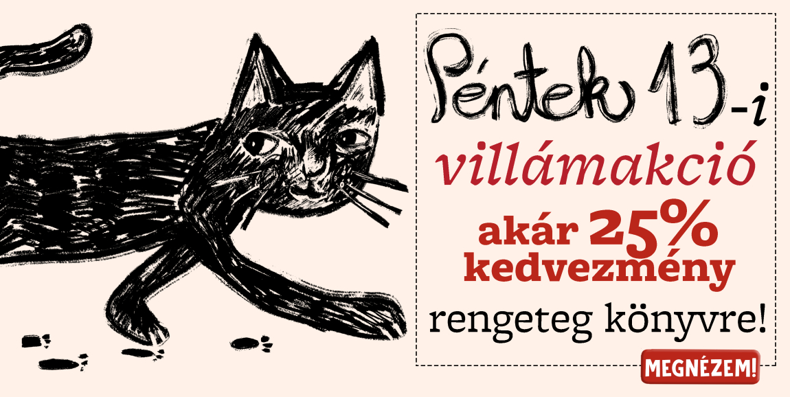 Villámakció: pár órán át 25% kedvezmény minden könyvre!