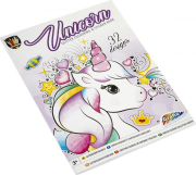 Csillámos színező füzet matricákkal - Unikornisok