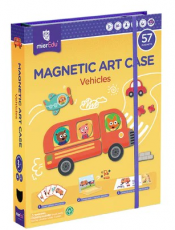 Mágneses könyv - Járművek - 57 darabos fejlesztő játék