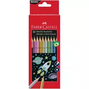 Faber Castell - Színes ceruza készlet - Metál, 10db