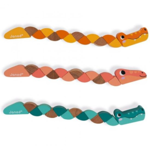 Tekergethető kígyó és krokodil