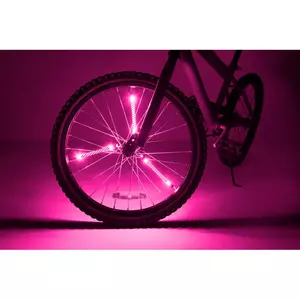 Kerékpár küllő fénycső - pink