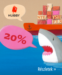 20% kedvezmény a HUBBY-díj pagonyos shortlistjére és nyerteseire!