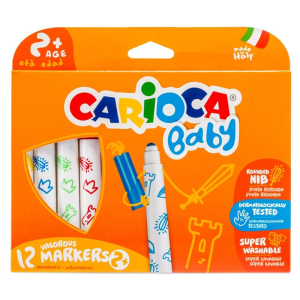 Carioca -  Bébi lemosható filctoll készlet -12db