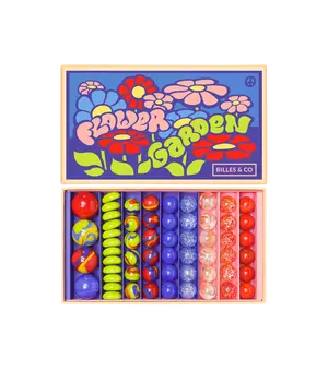 Billes & Co üveggolyó szett - large box - Flower Garden
