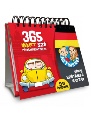 Agymenők - Képes szótanuló naptár - 365 német szó példamondatokkal 9-11 éveseknek
