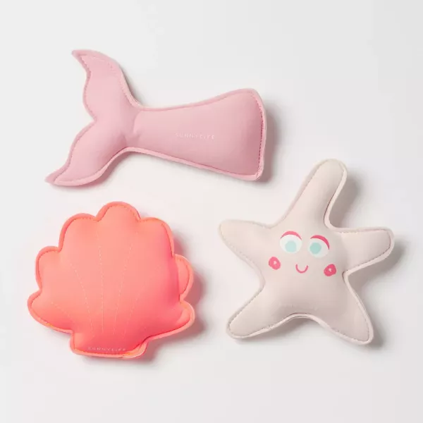 Merülőjáték szett - Melody the Mermaid neon strawberry - 3db