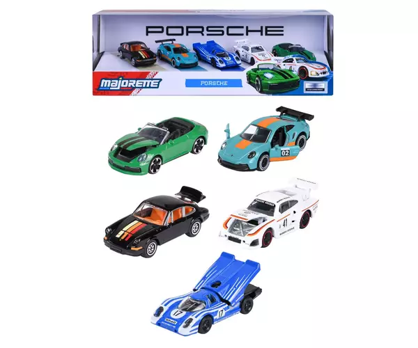 Majorette - Porsche 5db-os ajándékdoboz