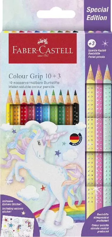 Faber Castell - Színesceruza készlet - 13db-os - GRIP Unikornis