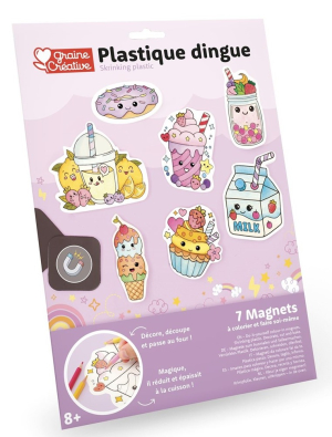 Hőre zsugorodó műanyag - Kreatív készlet - Mágneskészítő készlet