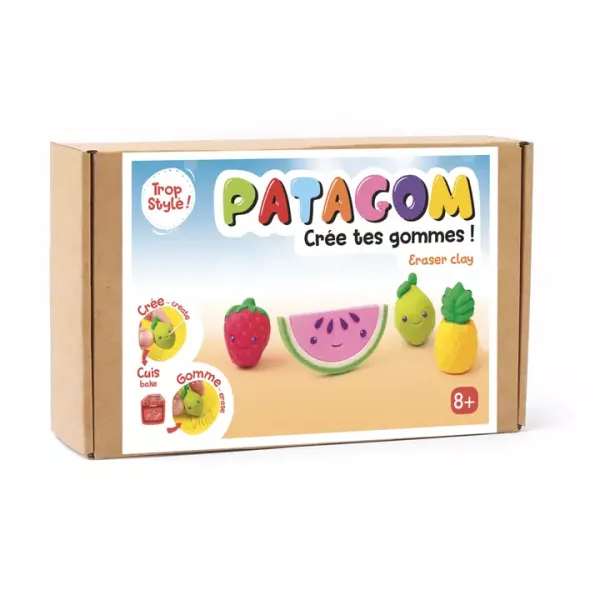 Süthető radírgyurma készlet - Gyümölcsök