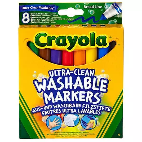 Crayola - Extra lemosható vastag filctoll - 8 db
