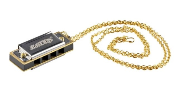 Játék hangszer - Mini szájharmónika nyakláncon