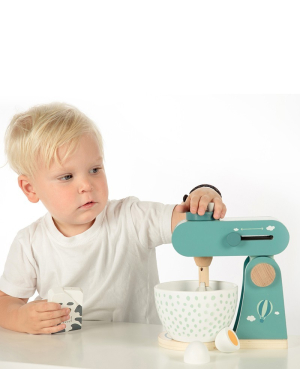 Mixer szett fából - Zöld