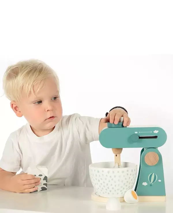 Mixer szett fából - Zöld