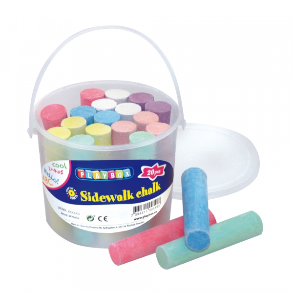 Aszfaltkréta vödörben - 20db
