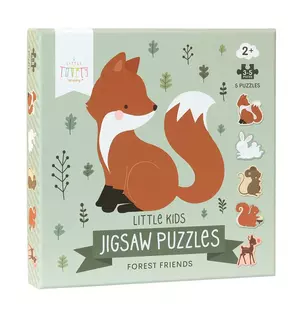 Puzzle - 3-5 db - Erdei barátok