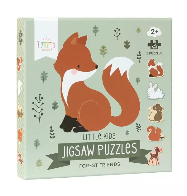Puzzle - 3-5 db - Erdei barátok