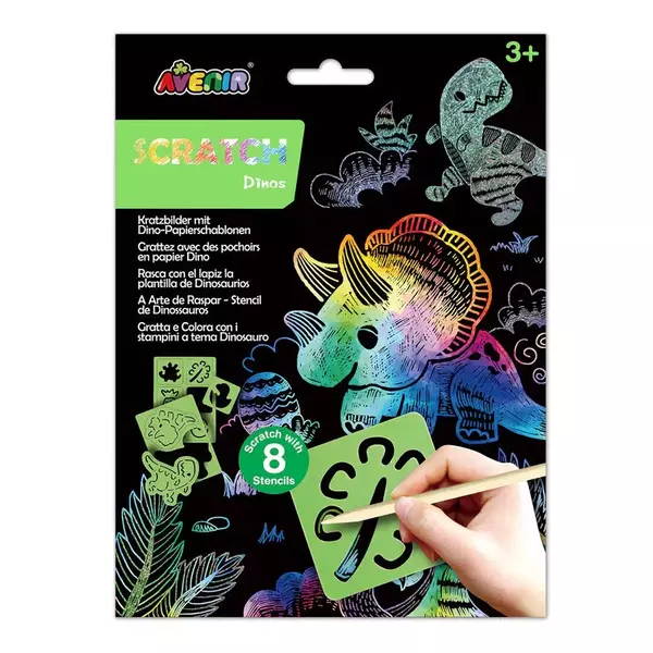 Karckép készítés stencillel - Dinoszaurusz
