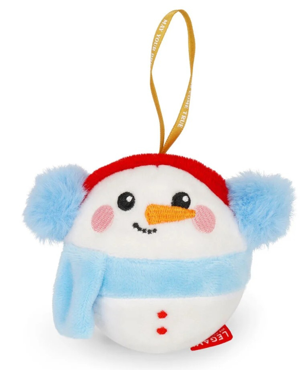 Plüss karácsonyi dísz - Hóember