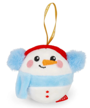 Plüss karácsonyi dísz - Hóember