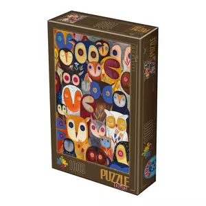 Kürti Andrea - Puzzle - Baglyok - Bagolyfejek, 1000db