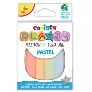 Carioca - Modellező gyurma - pasztell, 6db