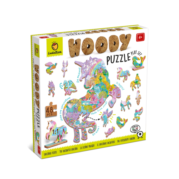 Fa puzzle - Unikornis - 48db
