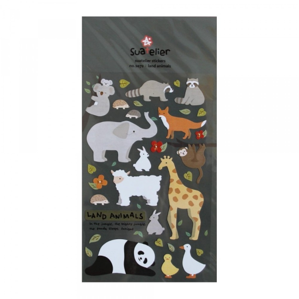 Suatelier stickers - Land animals