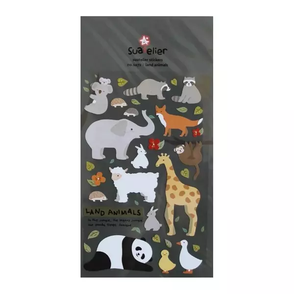 Suatelier stickers - Land animals