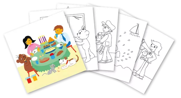Pagony Art - Színezhető üdvözlőlapcsomag - Boribon