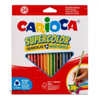 Carioca - Supercolor háromszögletű színes ceruza készlet - 24 db-os