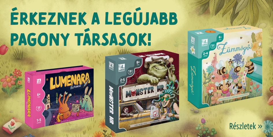 Hamarosan érkeznek a legújabb Pagony-játékok!