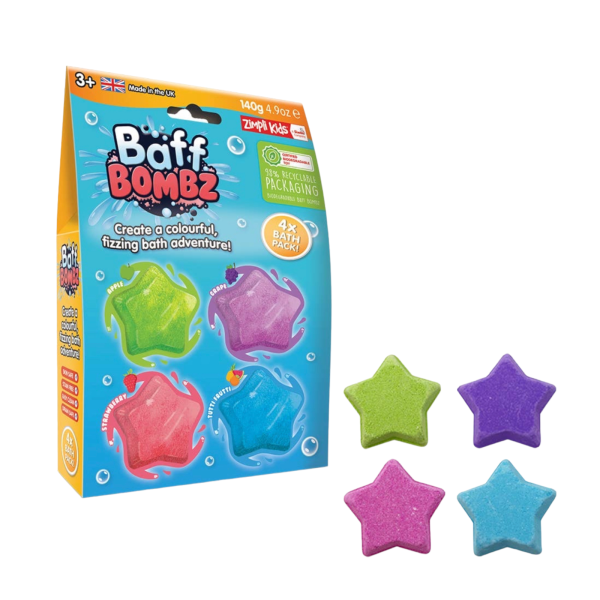 Fürdőbomba - Színes csillag - 4x35g