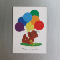 Pagony Art - Hűtőmágnes – Boribon és a 7 lufi