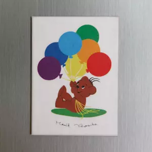 Pagony Art - Hűtőmágnes – Boribon és a 7 lufi