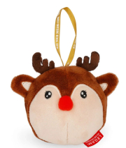 Plüss karácsonyi dísz - Rénszarvas
