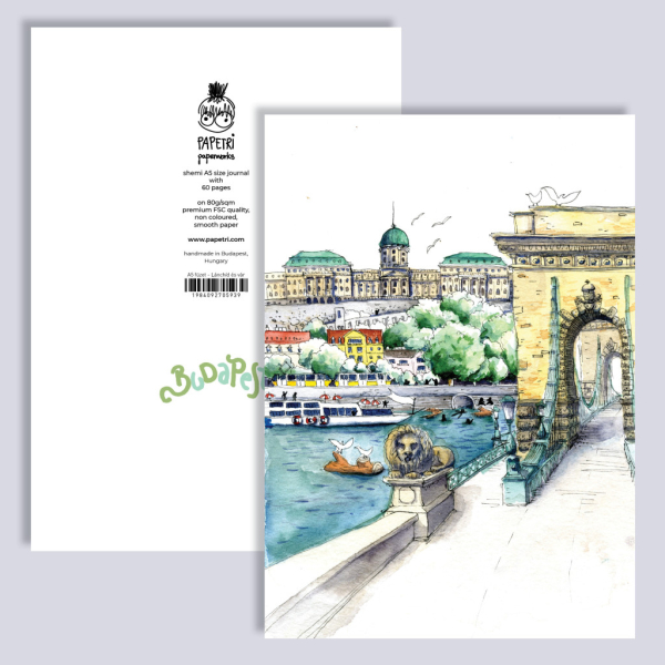 Papetri füzet A6 - Lánchíd és vár