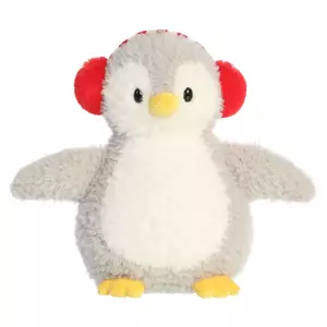 Plüss pingvin fülvédővel - 22cm