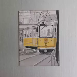 Pagony Art - Hűtőmágnes – Pesti mese – villamos
