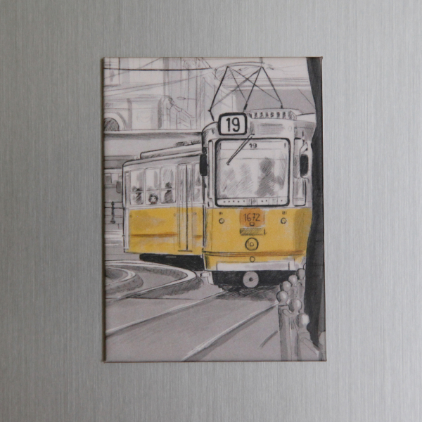 Hűtőmágnes – Pesti mese – villamos