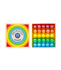 Billes & Co üveggolyó szett - mini box - Rainbow