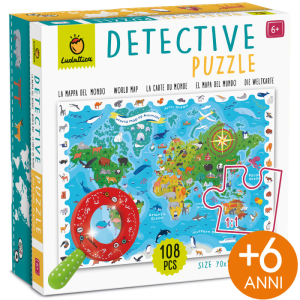 Detektív puzzle - A világ állatai - 108db
